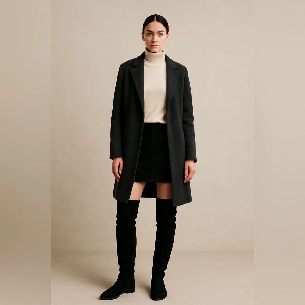 Joie Black Suede Over-the-Knee Boots | Size 39 | Tall Riding Style